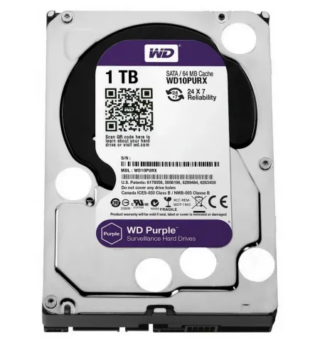 Unitate HDD Western Digital WD Purple, 3.5", 1 TB