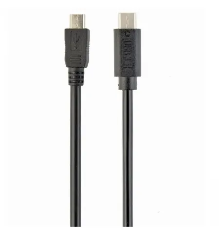 Кабель для зарядки и синхронизации Cablexpert CCP-USB2-mBMCM-1M, Micro-USB/USB Type-C, 1м, Чёрный
