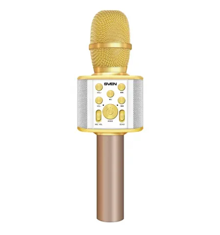 Microfon Karaoke SVEN MK-950, Fara fir, Auriu