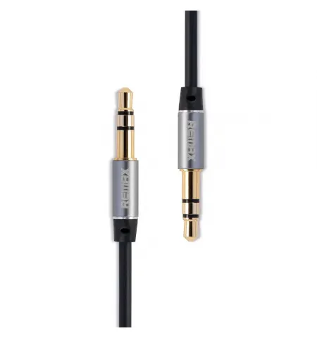 Cablu audio Remax L100, 3.5 mm - 3.5 mm, 1m, Negru