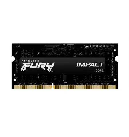 Оперативная память Kingston FURY Impact, DDR3 SDRAM, 1600 МГц, 4Гб, KF316LS9IB/4