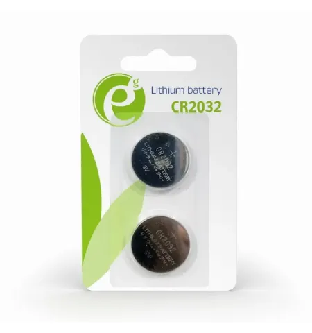 Дисковые батарейки Energenie EG-BA-CR2032-01, CR2032, 2шт.