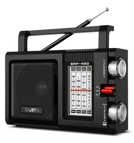 Портативное радио SVEN SRP-450, Чёрный