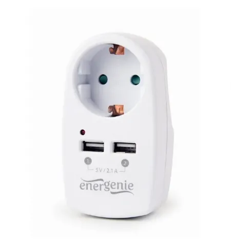 Зарядное устройство Energenie EG-ACU2-02, Белый