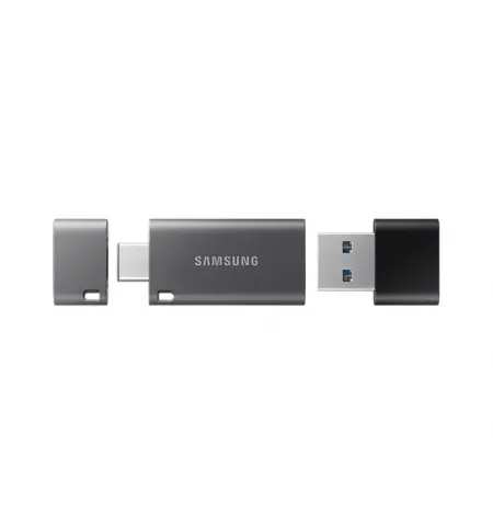 USB Flash накопитель Samsung DUO Plus, 64Гб, Чёрный/Серый