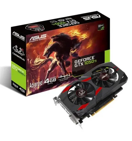 Placa Video ASUS CERBERUS-GTX1050TI-A4G,  4GB GDDR5 128bit