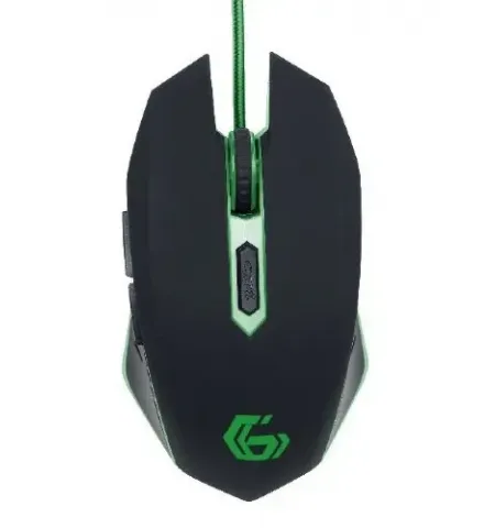 Игровая мышь Gembird MUSG-001-G, Черный/Зеленый