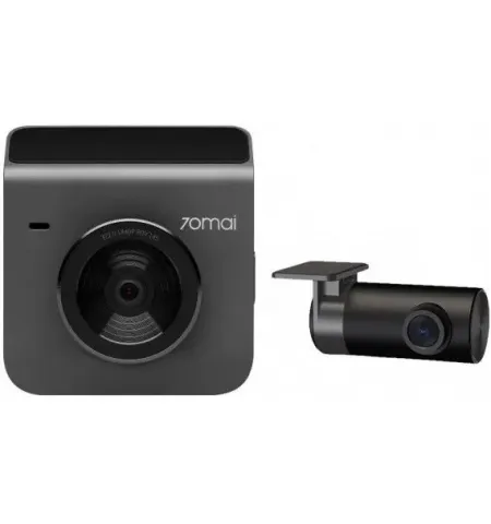 Комплект видеорегистраторов передней и задней панели автомобиля 70mai Dash Cam A400, 2560 x 1440, Серый