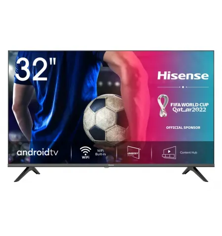 32" LED SMART TV Hisense 32A5710FA, 1366x768 HD, Android TV, Negru