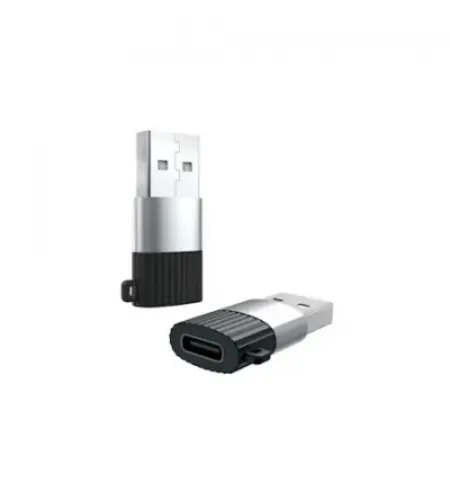 Адаптер USB XO NB149E, USB Type-C (F)/USB Type-A, Чёрный