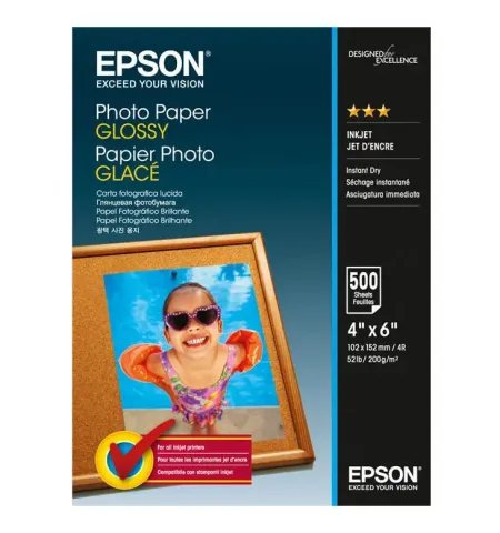 Фото бумага Epson Photo Paper Glossy, А6