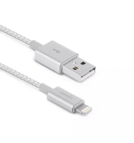 Кабель для зарядки и синхронизации Moshi iPhone Lighting USB Cable, USB Type-A/Lightning, 1,2м, Серебристый