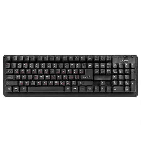 Tastatura SVEN Standard 301, Cu fir, Negru