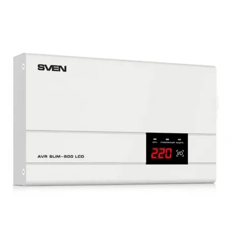 Stabilizator de Tensiune SVEN SLIM AVR-500 LCD, 500VA