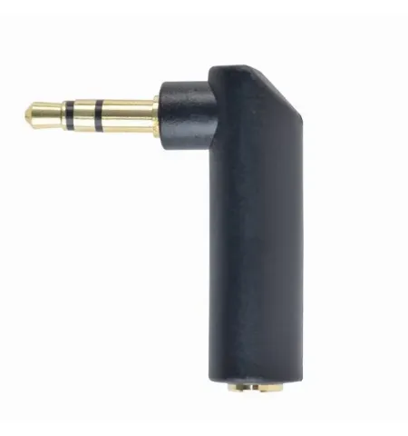 Audio Adaptor Cablexpert A-3.5M-3.5FL, 3.5mm 3-pin (F) - 3.5mm 3-pin (M), Negru