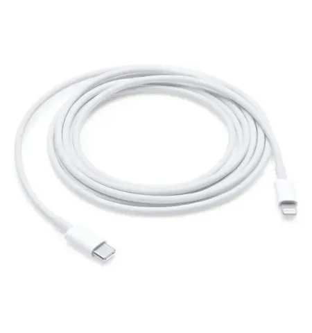 Cablu incarcare si sincronizare Apple MQGH2ZM/A, USB Type-C/Lightning, 2m, Alb