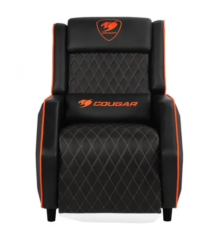 Игровое кресло Cougar Ranger, ПВХ Кожа, Черный/Оранжевый