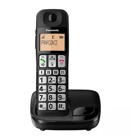 Telefon DECT Panasonic KX-TGE110, Negru