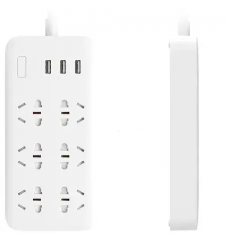 Зарядное устройство Xiaomi Mi Power Strip 3 USB, 5Вт, Белый