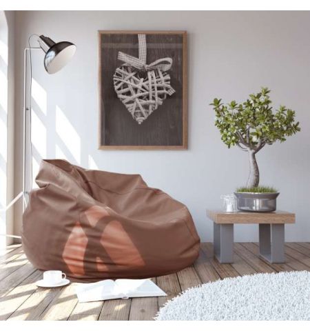 Bean bag din piele ecologica