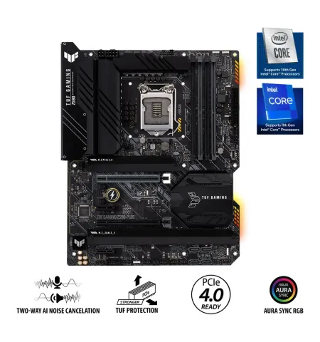 Материнская плата ASUS TUF GAMING Z590-PLUS, LGA1200, Intel Z590, ATX