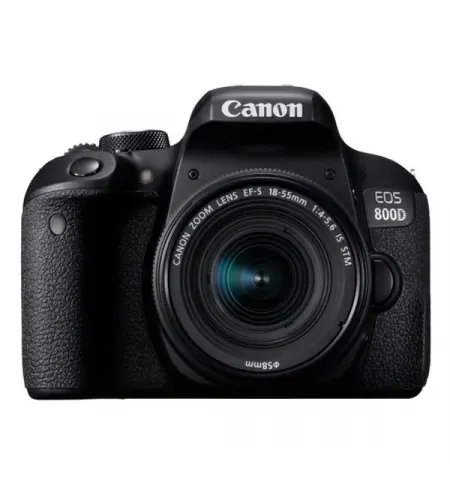 Зеркальный фотоаппарат Canon EOS 800D + 18-55 IS, Чёрный