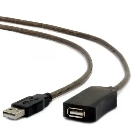 Удлинитель Cablexpert UAE-01-5M, USB Type-A (M)/USB Type-A (F), 5м, Чёрный