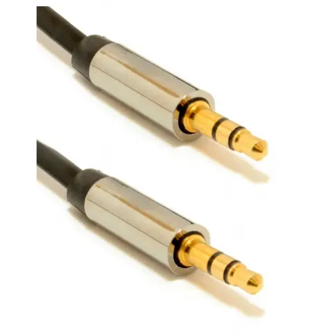 Audio Adaptor Cablexpert CCAP-444-0.75M, 3.5mm 3-pin (M) - 3.5mm 3-pin (M), 0,75m, Negru