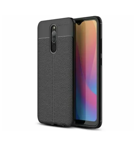 Husa Xcover Xiaomi RedMi 8A, Leather, Negru