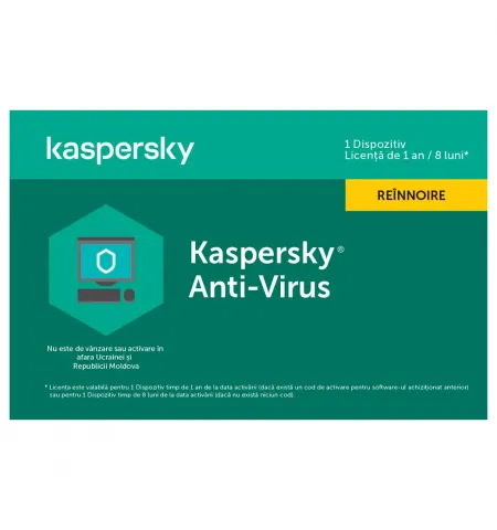 Kaspersky Anti-Virus Card 1 Dt 1 Year Renewal