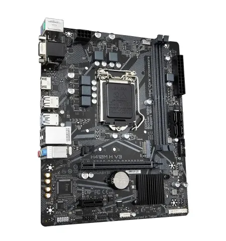 Материнская плата Gigabyte H410M H V3, LGA1200, Intel H510, Micro-ATX