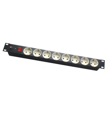 19 1U power socket, PDU-GM0009, 8 ports,with switcher and Master overload 16A, 1.8M, APC Electronic