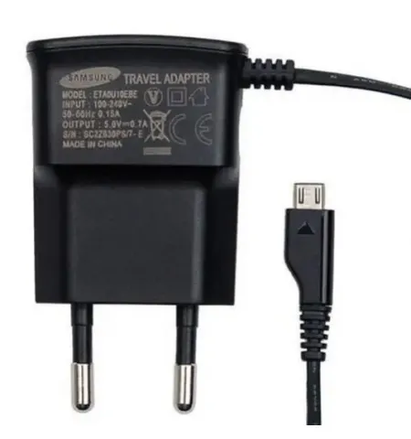 Зарядное устройство Samsung Travel Charger microUSB, 5Вт, Чёрный