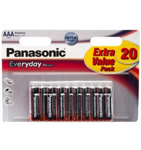 Батарейки Panasonic LR03REE, AAA, 20шт.