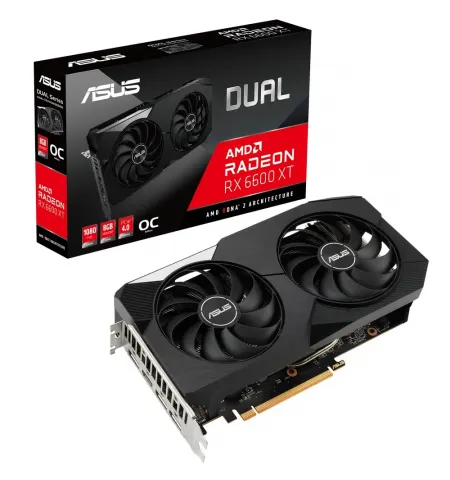 Видеокарта ASUS DUAL-RX6600XT-O8G,  8GB GDDR6 128бит