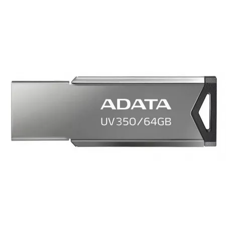 USB Flash накопитель ADATA UV350, 64Гб, Серебристый
