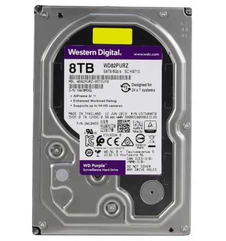 Жесткий диск Western Digital WD Purple, 3.5",  8 TB