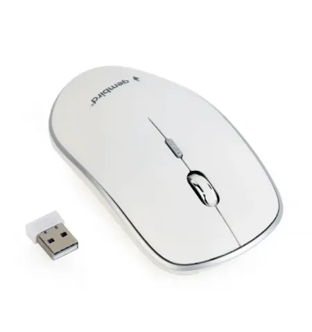 Mouse Wireless Gembird MUSW-4B-01-W, Alb