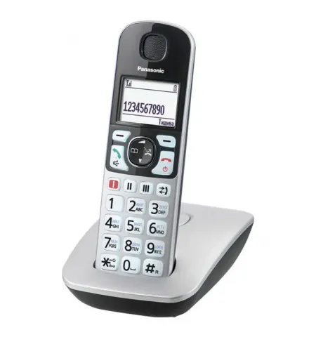 Telefon DECT Panasonic KX-TGE510, Argintiu