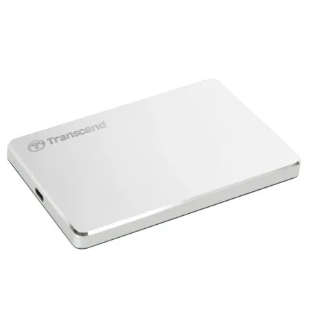 HDD portabil extern Transcend StoreJet 25C3S,  1 TB, Argintiu (TS1TSJ25C3S)