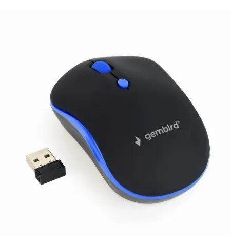 Mouse Wireless Gembird MUSW-4B-03-B, Negru/Albastru