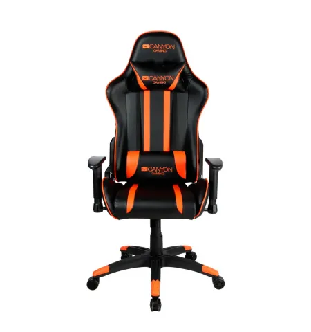 Игровое кресло Canyon Fobos, Искусственная кожа, Чёрный/Оранжевый