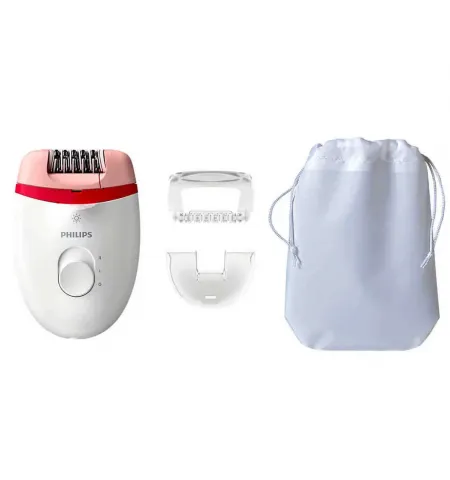 Epilator PHILIPS BRE255/00, Alb/Roz