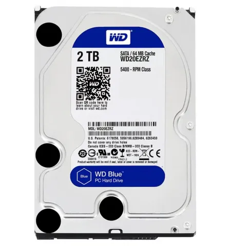 Жесткий диск Western Digital WD Blue, 3.5", 2 ТБ