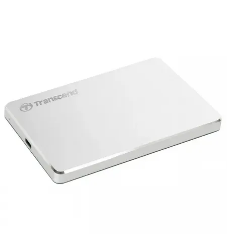 Внешний портативный жесткий диск Transcend StoreJet 25C3S,  2 TB, Серебристый (TS2TSJ25C3S)