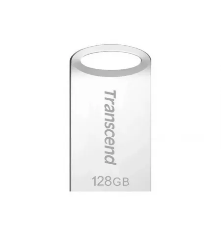 USB Flash накопитель Transcend JetFlash 710, 128Гб, Серебристый