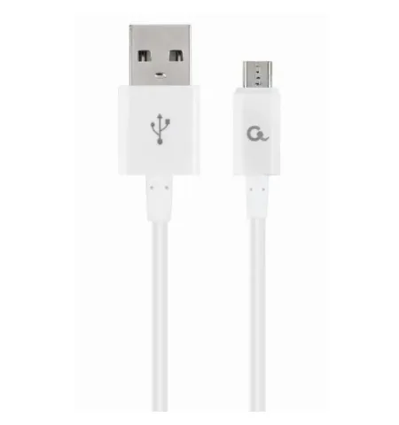 Кабель для зарядки и синхронизации Cablexpert CC-USB2P-AMmBM-2M-W, USB Type-A/micro-USB, 2м, Белый