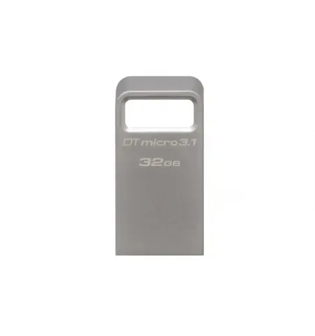 USB Flash накопитель Kingston DataTraveler Micro 3.1, 32Гб, Серебристый