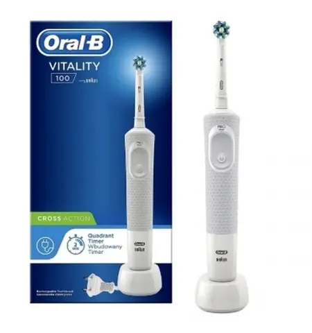 Periuta de dinti electrica BRAUN Vitality 100 Cross Action, Alb