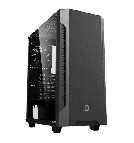 Carcasa PC Gamemax Fortress TG, Midi-Tower, ATX, Negru